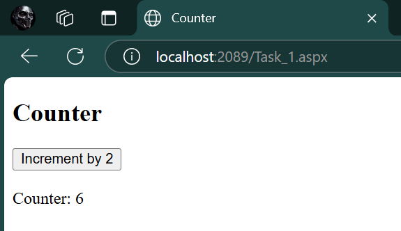 Output Screenshot 1